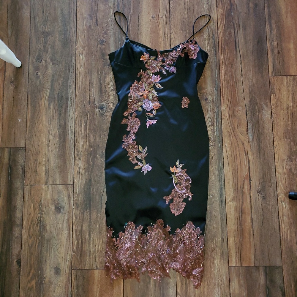 Mandalay beaded lace embroidered dress